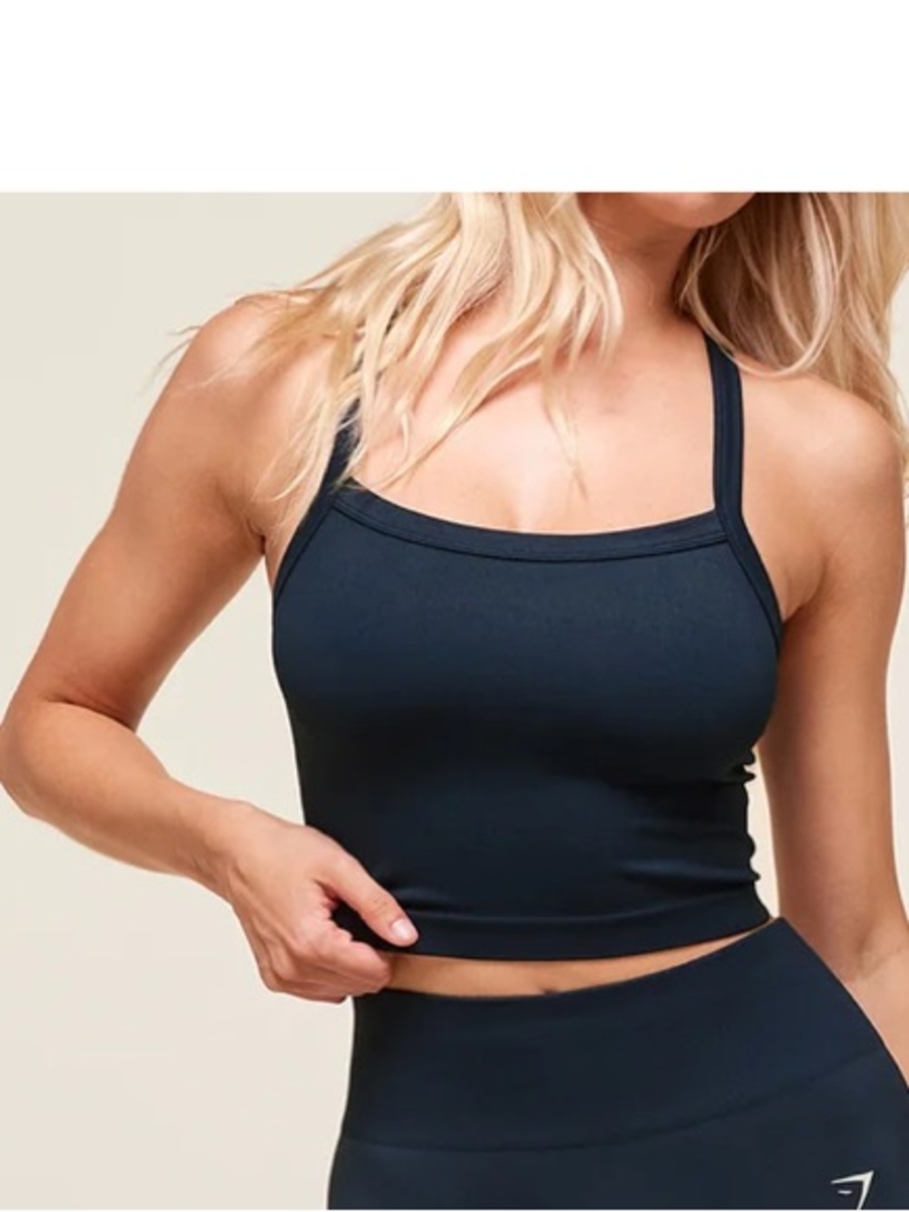 GYMSHARK EVERYDAY SEAMLESS RIBBED MIDI TOP SIZE M - Picture 3 of 7